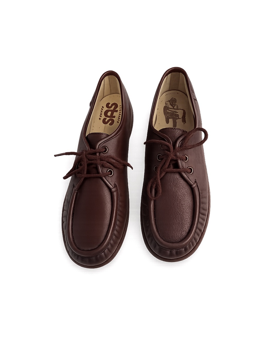 SAS Genuine Handsewn Leather Comfort Oxford Shoes Women’s 9N Brown Made in USA